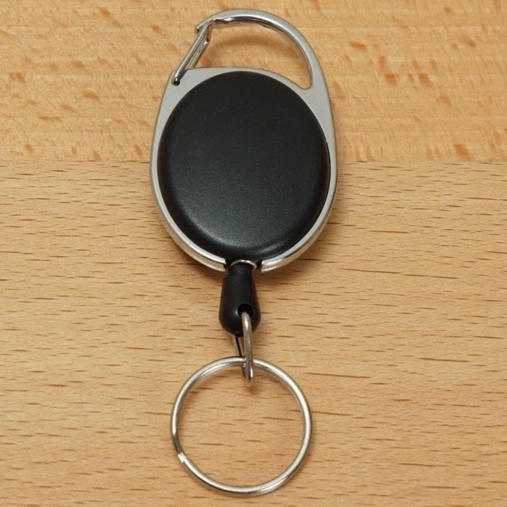 Retractable Badge‎ Reel ID Holder Lanyard Retractor for Keys Cards Name Tags